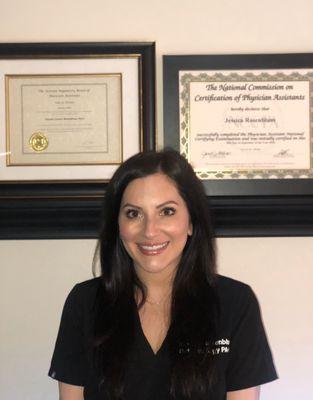 Jessica Rosenblum, MMS, PA-C.  Board certified physician assistant.