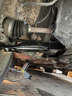 New lower control arm done on a PT Cruiser.