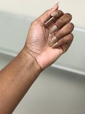 I love them! Nude with accent gold!