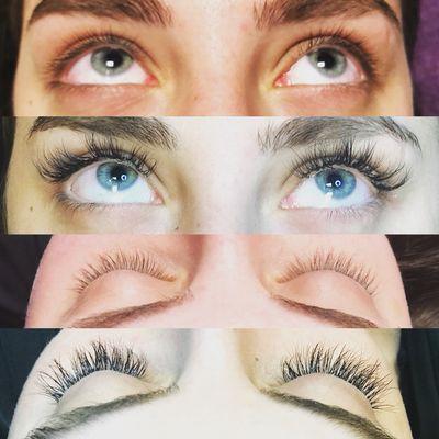 2 and 3d volume lashes!! Book your appointments