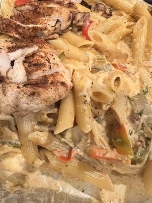 Cajun Pasta w/Blackened Chicken