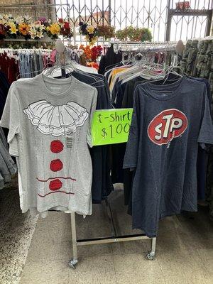 More $1.00 t-shirts