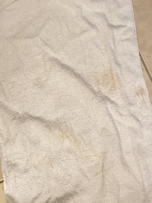 Dirty bath towel