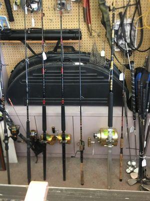 Here we have fishing reel and rod for sale