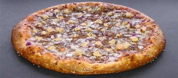 Famous BBQ chicken pizza