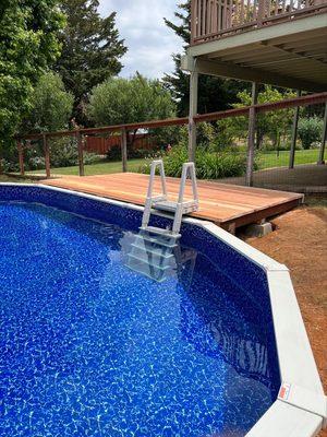 Pool Deck for an above the ground pool