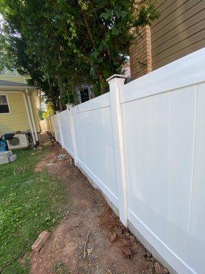 Vinyl fence