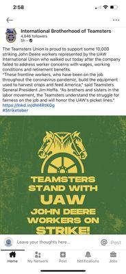 ~10-15-21~   UNITY IN NUMBERS !!   ~TEAMSTERS~