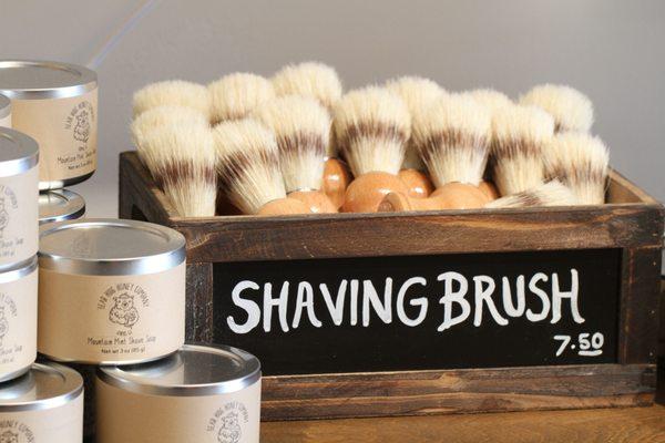 Shaving Cream & Shaving Brush / Bear Hug Honey Company / Athens, Georgia