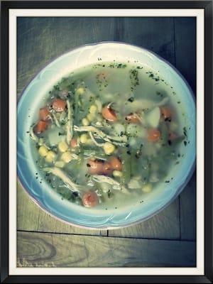 Home-made chicken soup