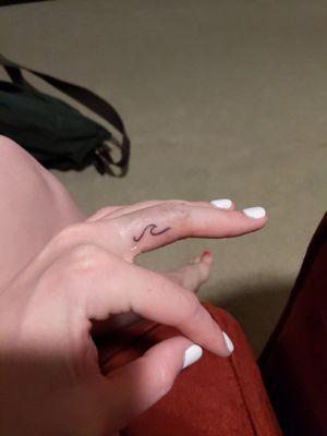 My cute little wave tattoo -- thanks, Sandy!