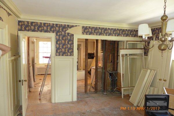 Load Bearing wall removal for open concept between rooms