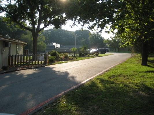 Walnut Farm Montessori School campus from main driveway.