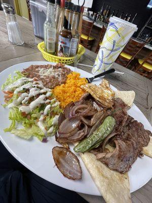 Carne asada plate