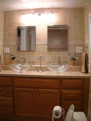 New bathroom in a 100+ year old farmhouse.