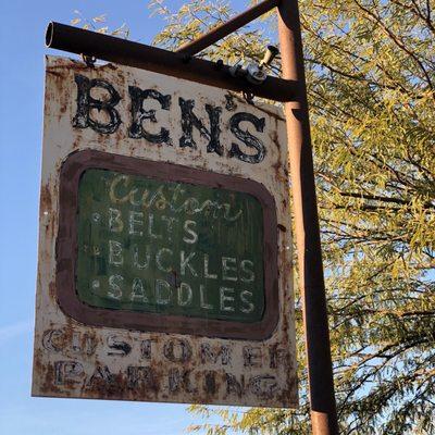 Love the weathering on the sign near the door