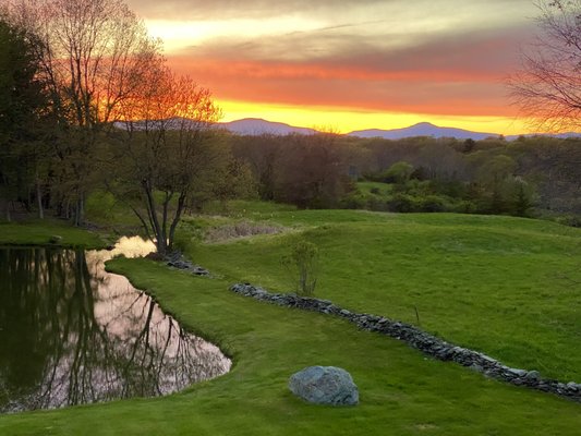 Rolling farm land in the Hudson valley