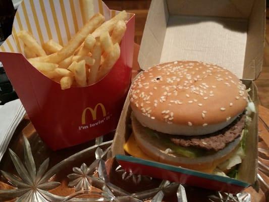 Big Mac and fries.