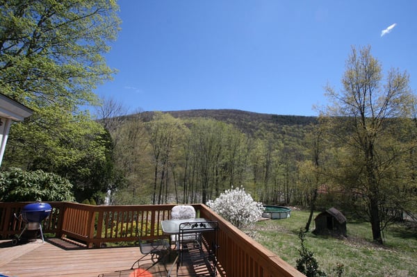 The deck perfect for grilling and taking it all in.