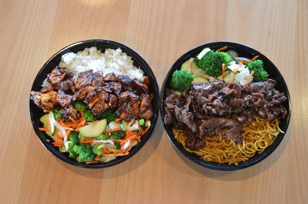 Spicy Chicken and Steak Teriyaki