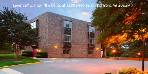 Come Visit us in our office 1100 Welborne Drive