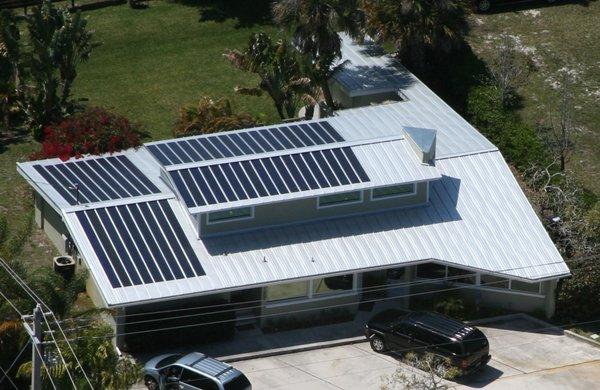 The first "green" music school in the United States, the Stuart School of Music is amost  100% energy independent with 11,000w of solar!