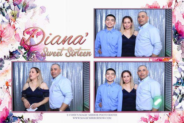 Diana Sweet 16 w/E Conn's Magic Mirror & Social Sharing Station