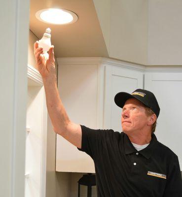 Let our Handymen brighten up your day with a completed electrical job.