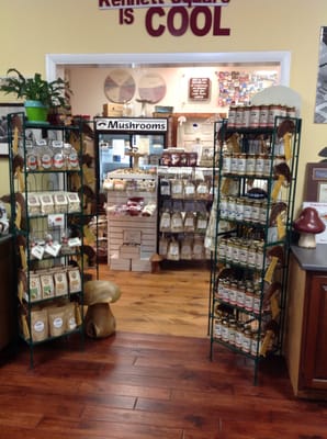 Fresh mushrooms, marinated mushrooms, many gourmet mushroom food products and a little bit of history awaits you here!