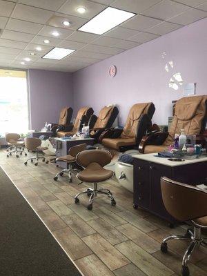 Pedicure area