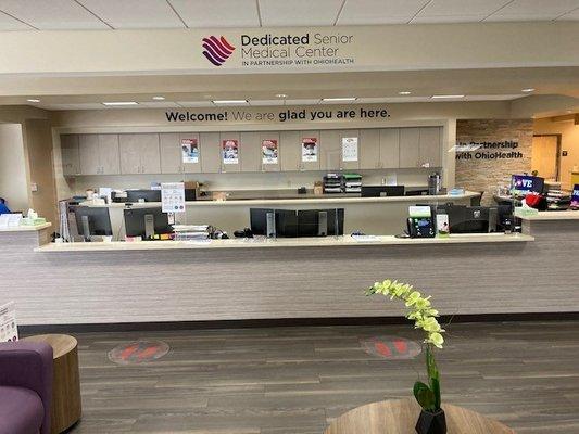 Dedicated Senior Medical Center Front Desk Interior