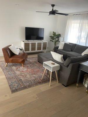 Living rooms cleaning for Airbnb