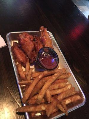 Thai Chili wings and Fries......DELICIOUS!!!!