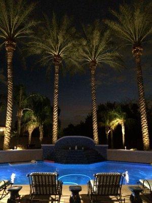 Let us show you how stunning your pool area can be at night.