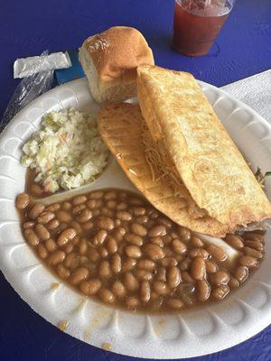 Bbq taco plate