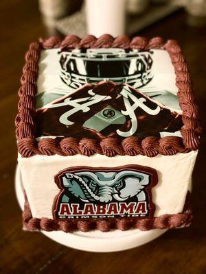 Bama football themed cake