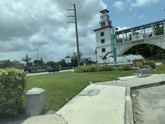 Hialeah entrance plaza