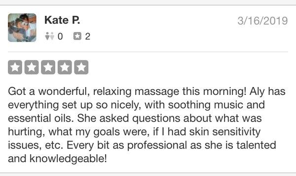 "Unrecommended" review from Yelp. Thank you again to my wonderful clients who want to give me shout outs!!