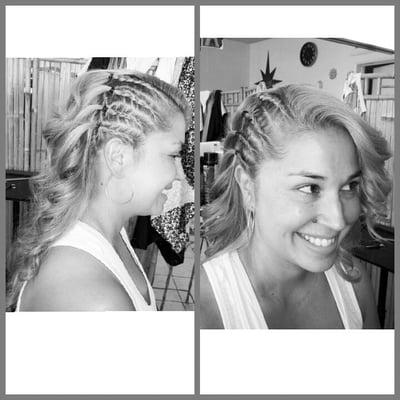 Pretty side braids!