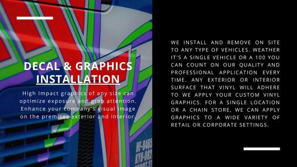 Graphics and Decal Installation