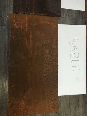 Sable oil based stain