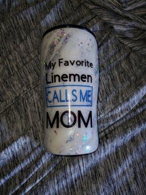 Linemen mom tumbler