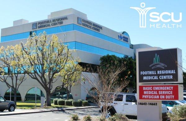 SCU Health is located inside Foothill Regional Medical Center on the third level