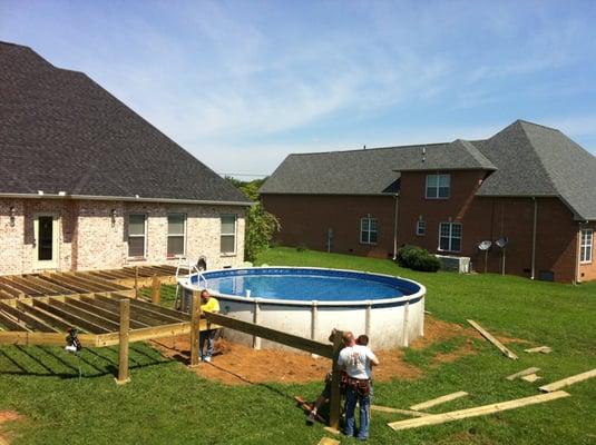 Pool Deck Beginning