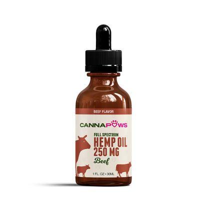 250mg Hemp Extract Beef Flavor Oil.