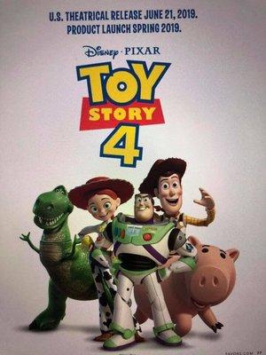 Toy Story 4 Now available.