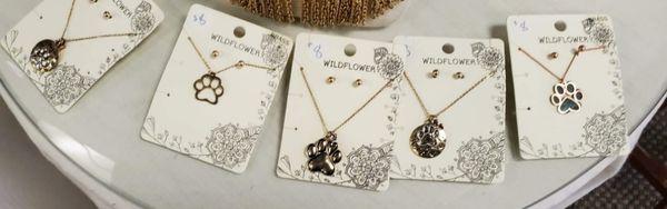 Paw necklaces