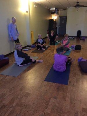 All-levels classes including Therapeutics, gentle, and  flow.