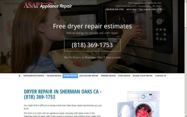 7 Days a Week Expert Technicians Will Fix Your Appliances http://www.appliancerepair-shermanoaksca.com