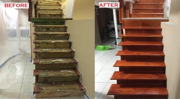 Basement steps renovation